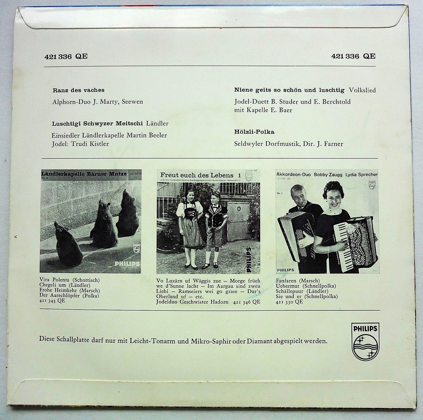 Schallplatten: 5 Stück Ländler EPs – Gebraucht aus Hemishofen von Phonomandy 5
