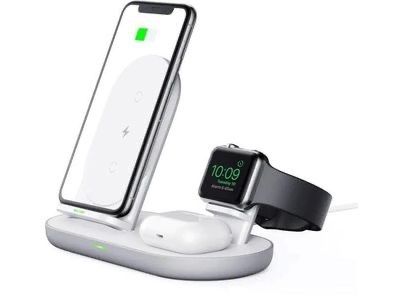 Aukey Caricabatterie: Aukey 3in1 Wireless Charging – Nuovo e nell'imballaggio originale da Dübendorf venduto da tra_82qc