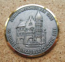 SCHÜTZENMEDAILLE 50 JAHRE KL. KAL. SCHÜTZEN BIEL 1986