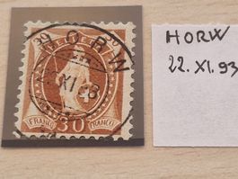 Stehende 68c, signiert, TOP, Vollstempel HORW, ab 1.-