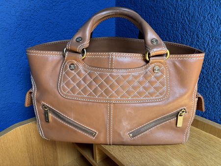 Sac Céline cuir couleur gold
