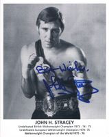 John H. Stracey 1950- Boxer Autogramm signiert Foto 20x25cm