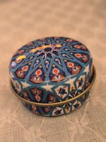 Dekorative Dose mit orientalischem Muster, Vintage Style
