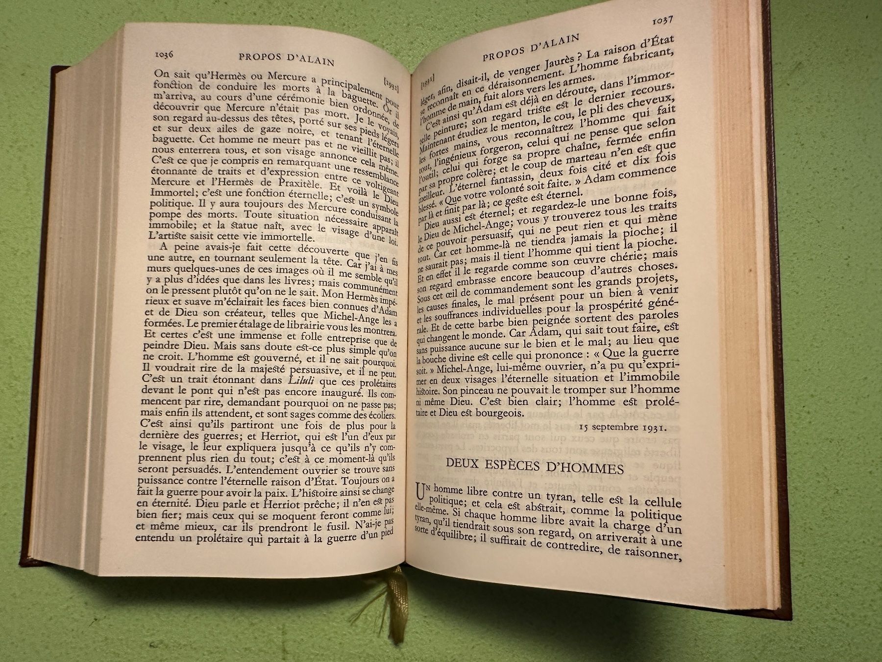 Libri: Alain: Propos. – Usato da Zürich venduto da allp 6