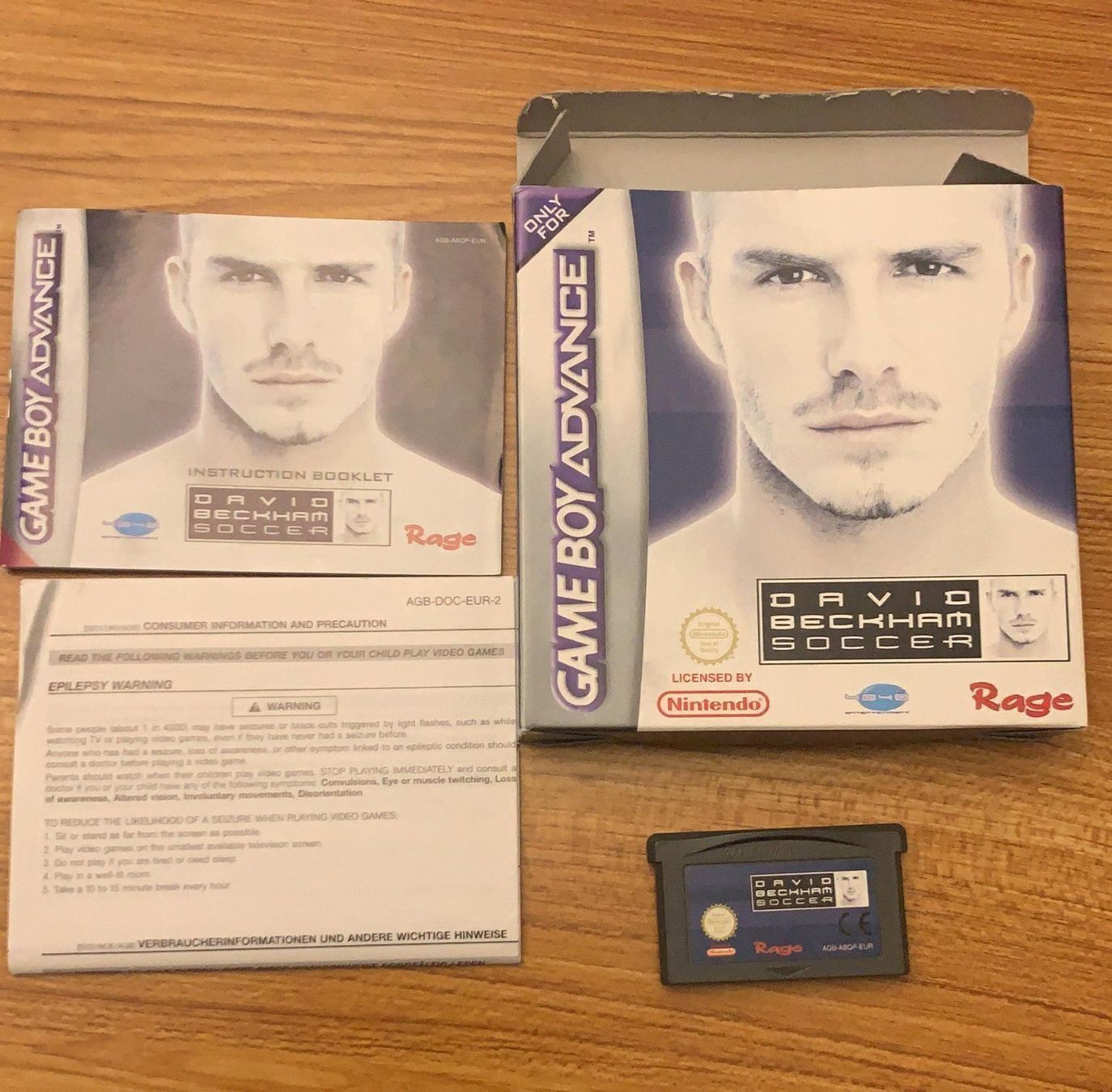 Nintendo Giochi: GameBoy Advance David Beckahm OVP – Usato da Gebenstorf venduto da RetroFuture