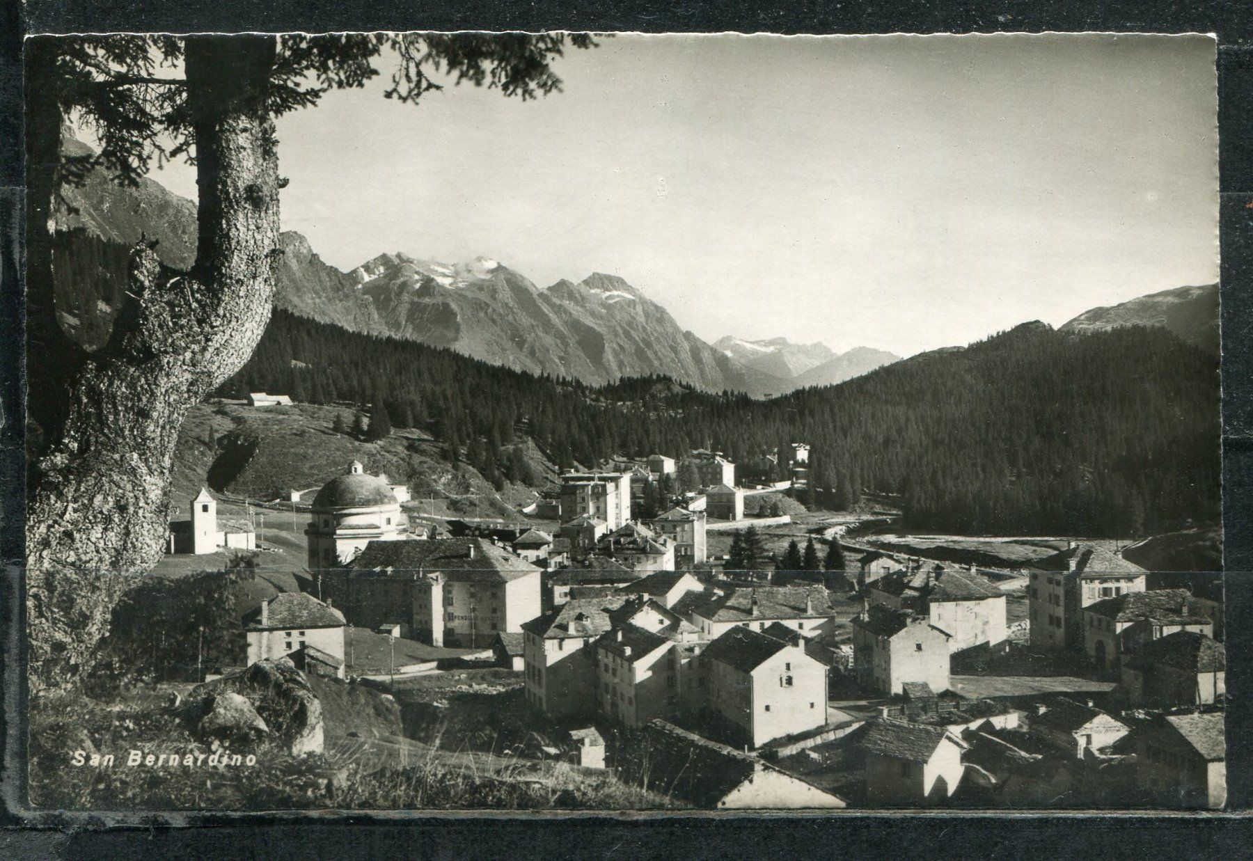 Cartoline postali: San Bernardino  1948   Luftbild – Usato da Aarau venduto da kufi44
