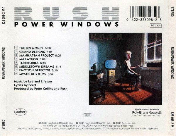 CD: CD/ RUSH : POWER WINDOWS (1985) PROG. KULT ROCK – Usato da Geuensee venduto da Dougenegger 1
