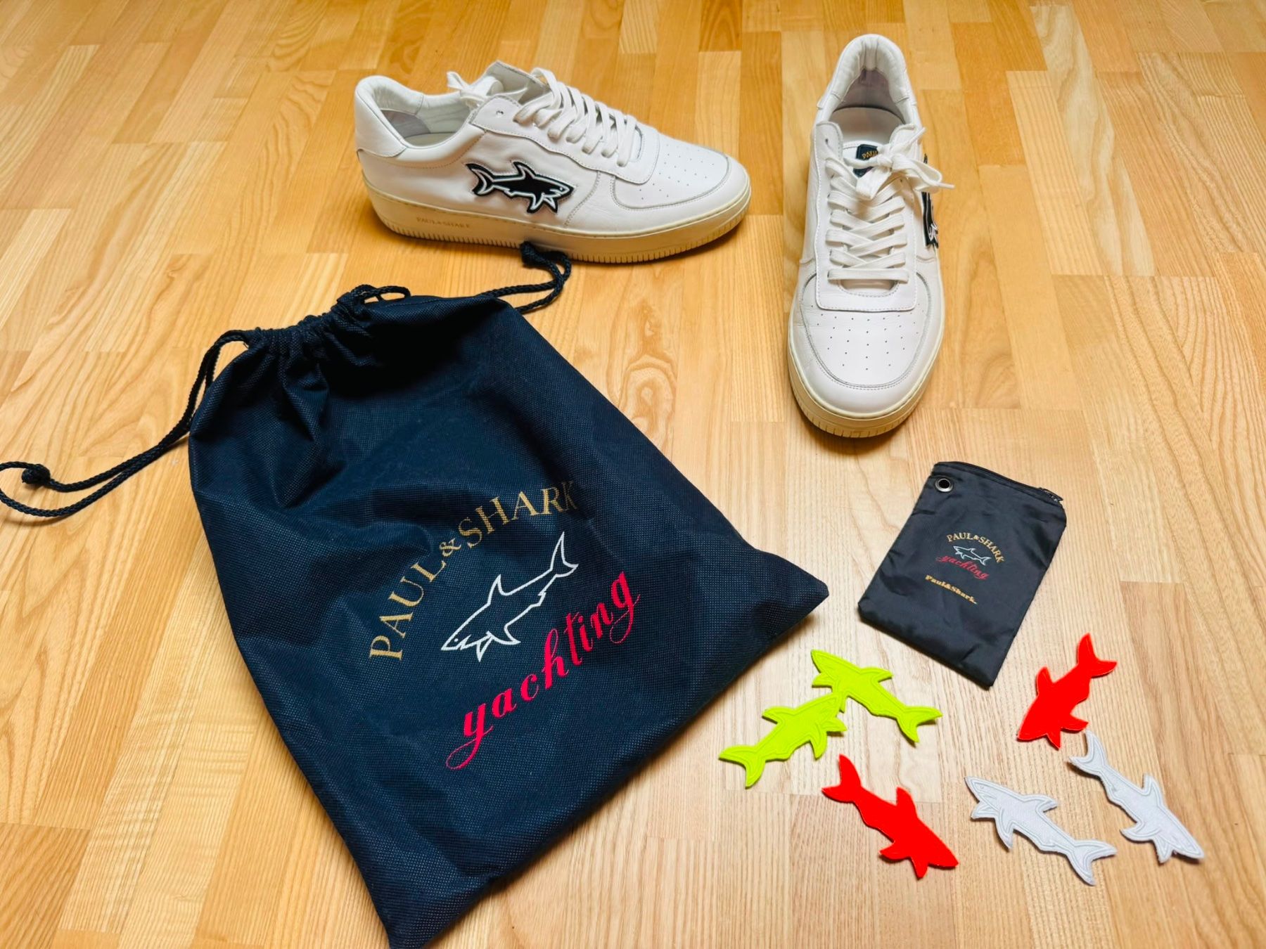 Paul & Shark Herrenschuhe: Paul & Shark Sneaker mit Logo Patch in Weiss Gr. 44 – Gebraucht aus Brüttisellen von ThommyK