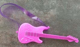 Mattel Barbie Gitarre Pink mit violettem Schulterband