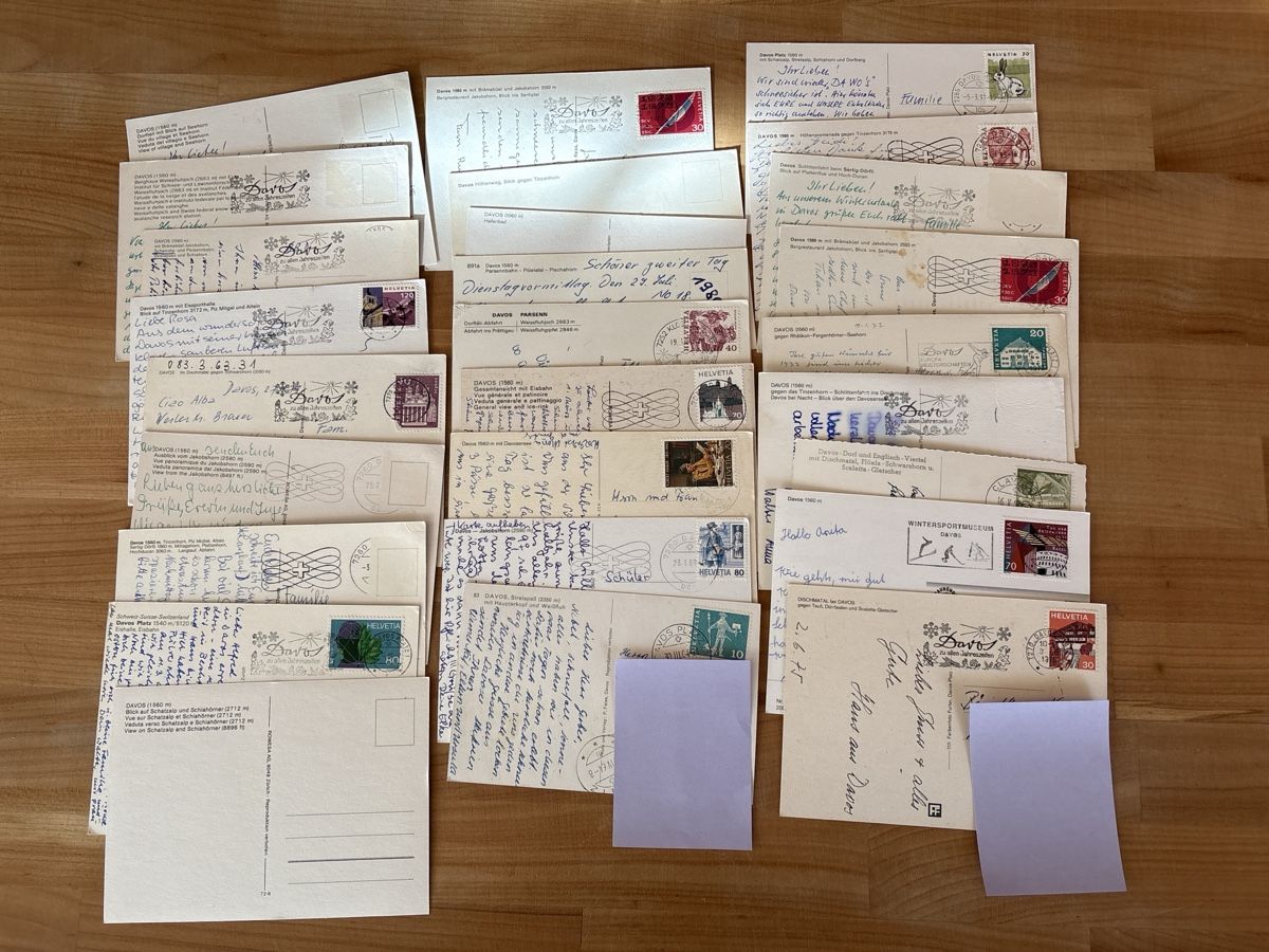 Cartoline postali: über 70 AK von Davos – Usato da Rümlang venduto da Brieftaube2 3
