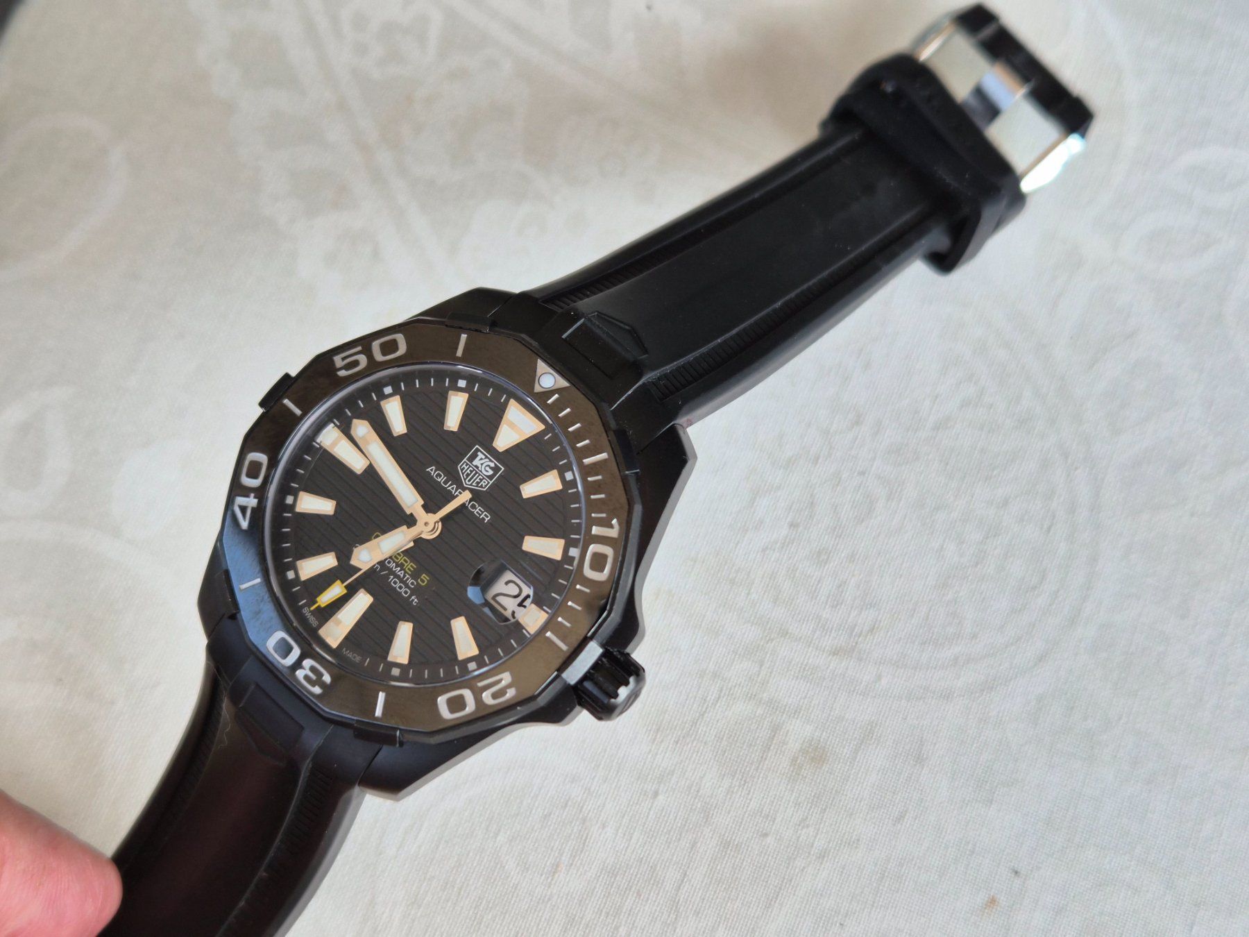 Tag Heuer Uhren: TAG HEUER AQUARACER Automatic, 41 mm – Gebraucht aus Chabrey von Horology 1
