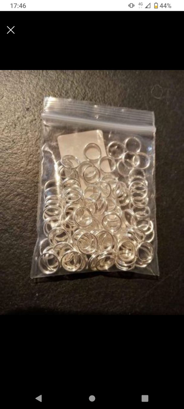 Kit bricolage: 100 Stück Ringe silbern – Nuovo e nell'imballaggio originale da Rehetobel venduto da Modi98 1