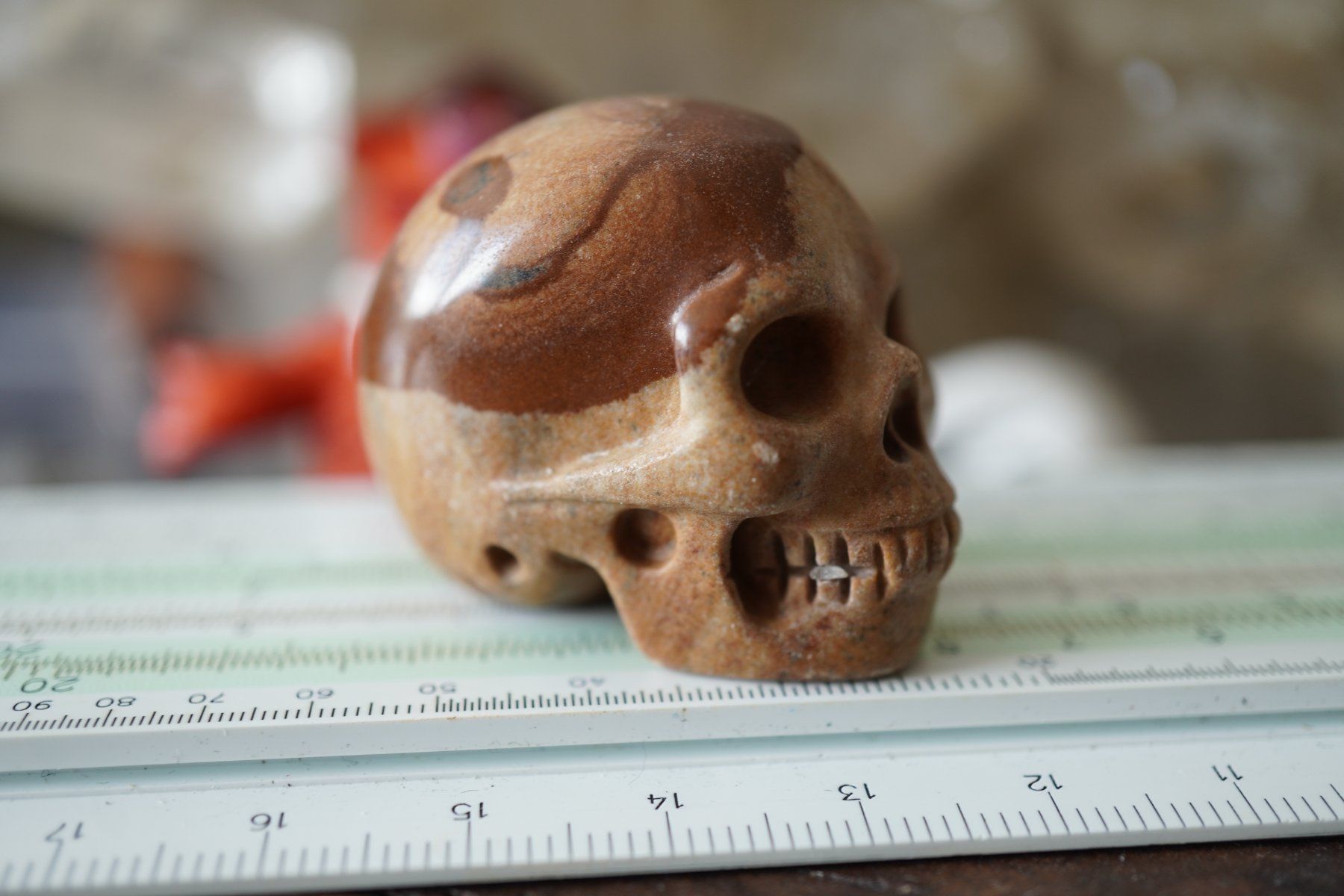 Minerali & Pietre curative: Landschafs Jaspis  Matrix  Skull  Detailliert     "Topstone" – Nuovo e nell'imballaggio originale da Eschenbach SG venduto da topstone 6