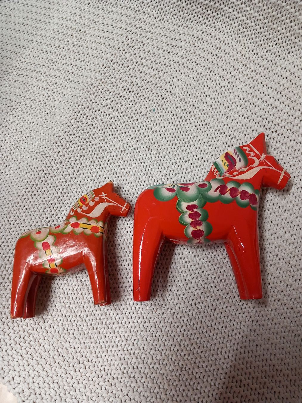 Figuren: 2x Vintage Dala Pferde Äkta Dalahemslöjd  Schweden – Gebraucht aus Merligen von muss_haben 1