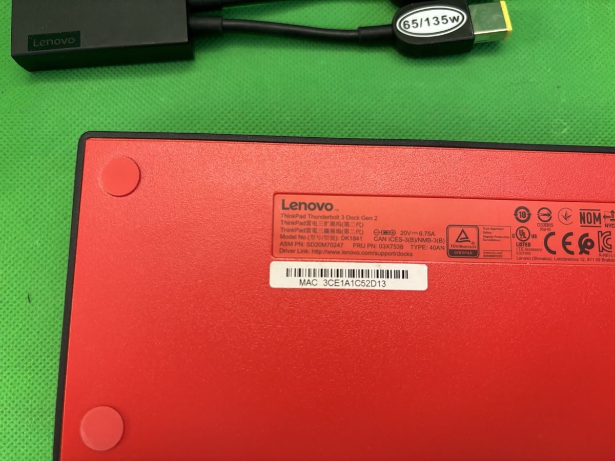 Lenovo Docking station: Lenovo ThinkPad Thunderbolt 3 Dock Gen 2 gebraucht – Usato da Kilchberg ZH venduto da bionicdog 1