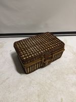 Korbkoffer/Picknickkorb aus Rattan/Leder, Sommertauglichkeit