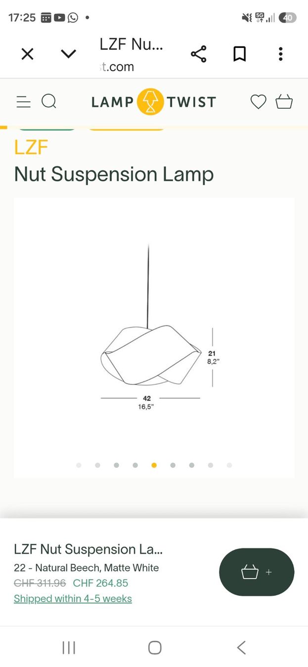 Lampadari & plafoniere: Design LZF Pendelleuchte – Usato da Spiegel b. Bern venduto da brand06 6