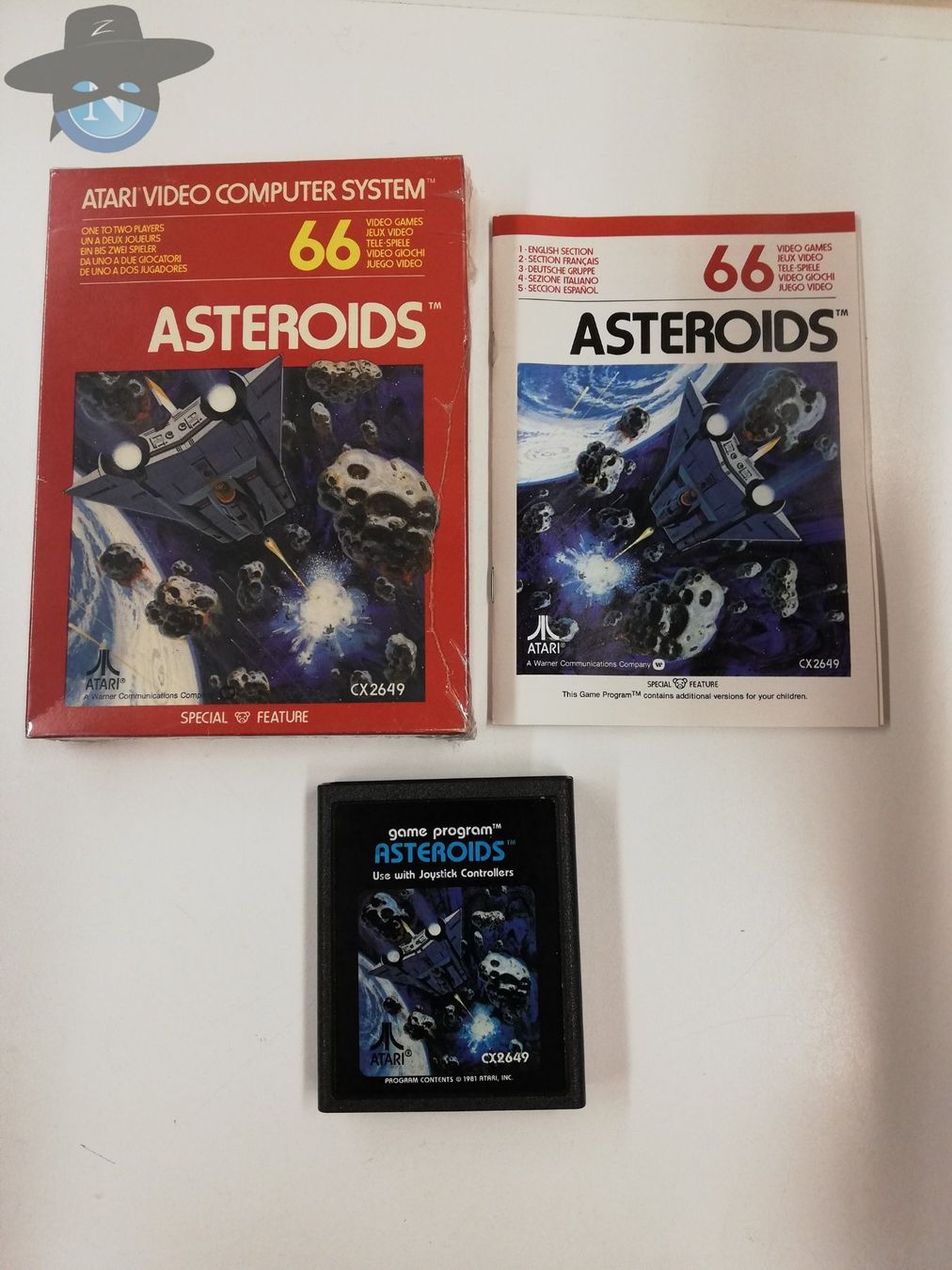 Atari Spiele: Asteroids - Special Feature Version / Atari VCS 2600 – Gebraucht aus St. Gallen von zorro_dc