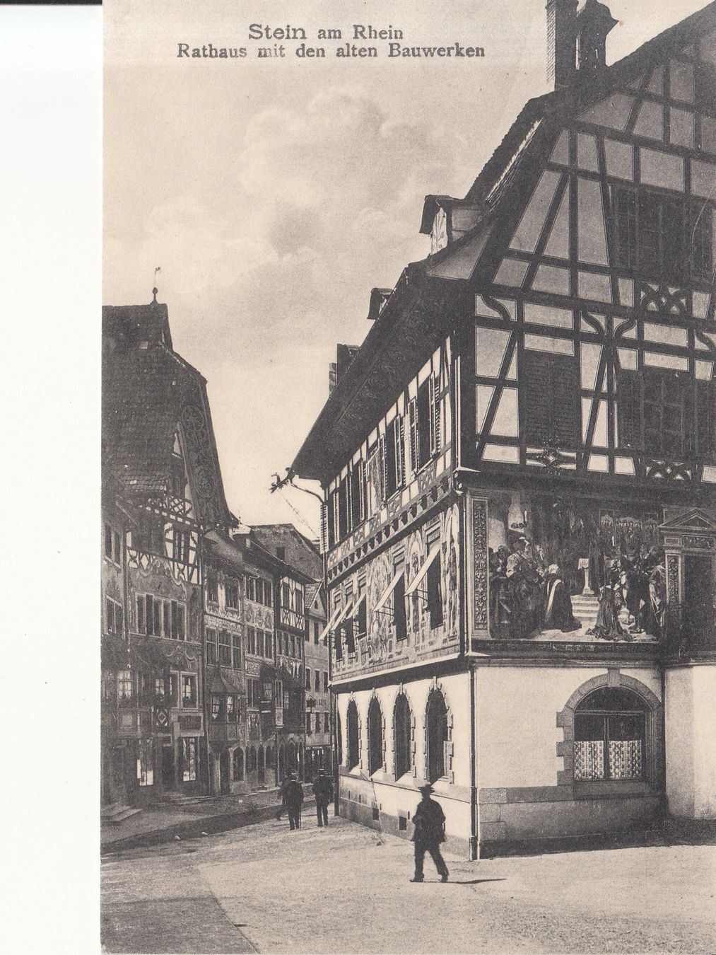 Cartoline postali: Stein am Rhein Rathaus ca. 1920 – Usato da Bürglen TG venduto da StampGraf