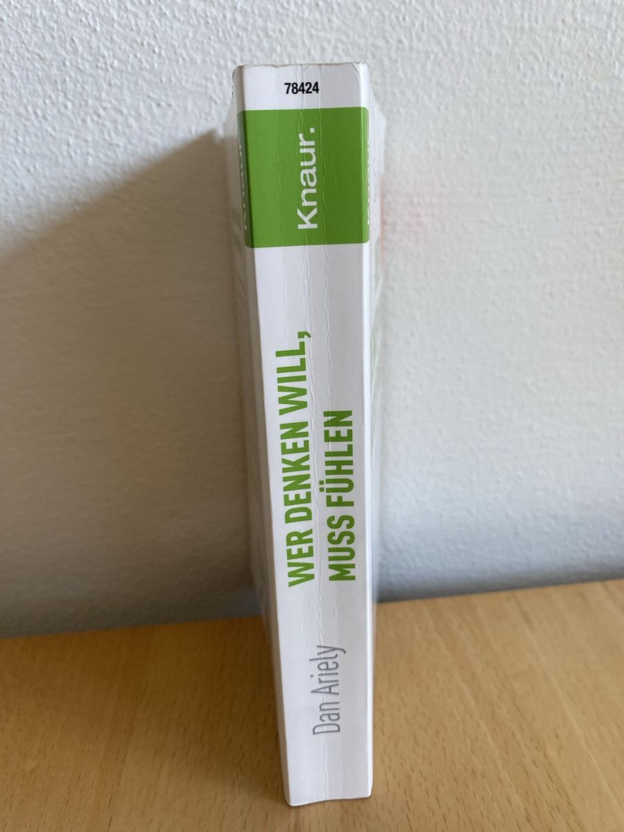 Bücher: Wer denken will, muss fühlen - Dan Ariely – Gebraucht aus Schwarzenburg von Michellu 2