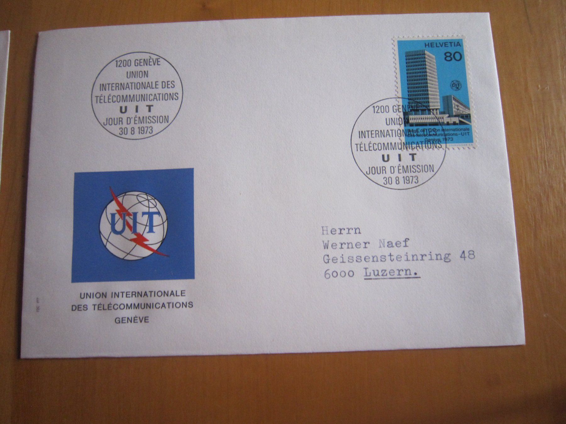 Tutti i francobolli: GA 1973 FDC einzeln, 4er und PTT Blatt – Usato da Gordola venduto da Polentaefung 3