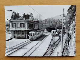 AK Ponte Tresa Bahnhof mit Bahn