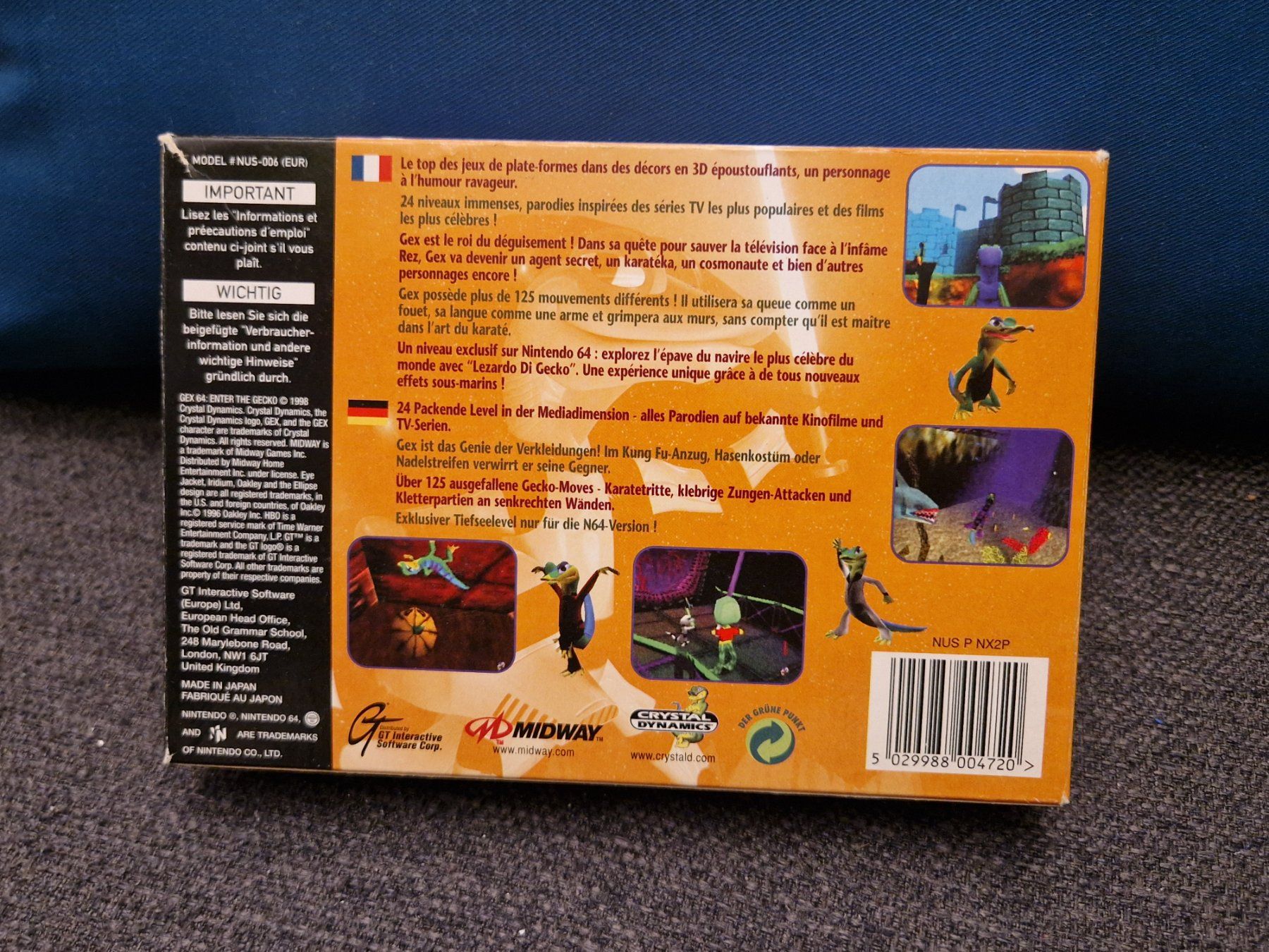 Giochi: Gex 64 Enter the Gecko OVP / N64 – Usato da Rain venduto da Laupia 1