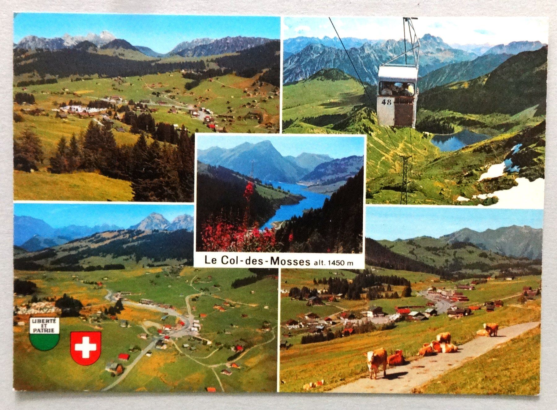 Ansichtskarten: Col des Mosses, alt. 1450 m – Defekt aus Fétigny von Billy2miny