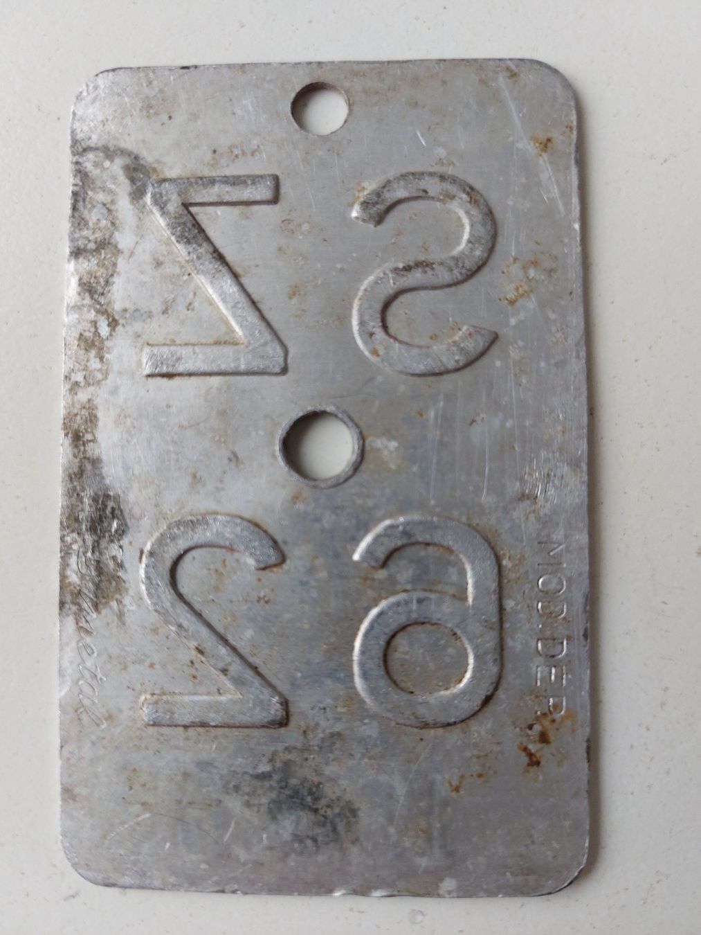 Sachs Insegne: Velonummer SZ 62 Mofanummer plaque Mofa – Usato da Schenkon venduto da Uhu007 1