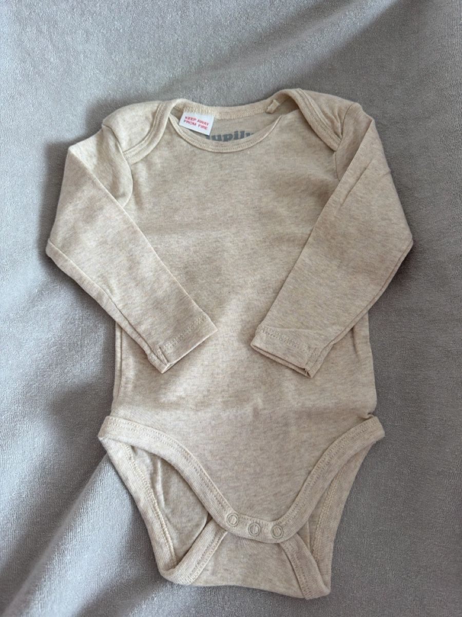 Lupilu Sous-vêtements: Body langarm beige Grösse 62/68 – Neuf avec emballage d'origine à Richterswil par nufian005