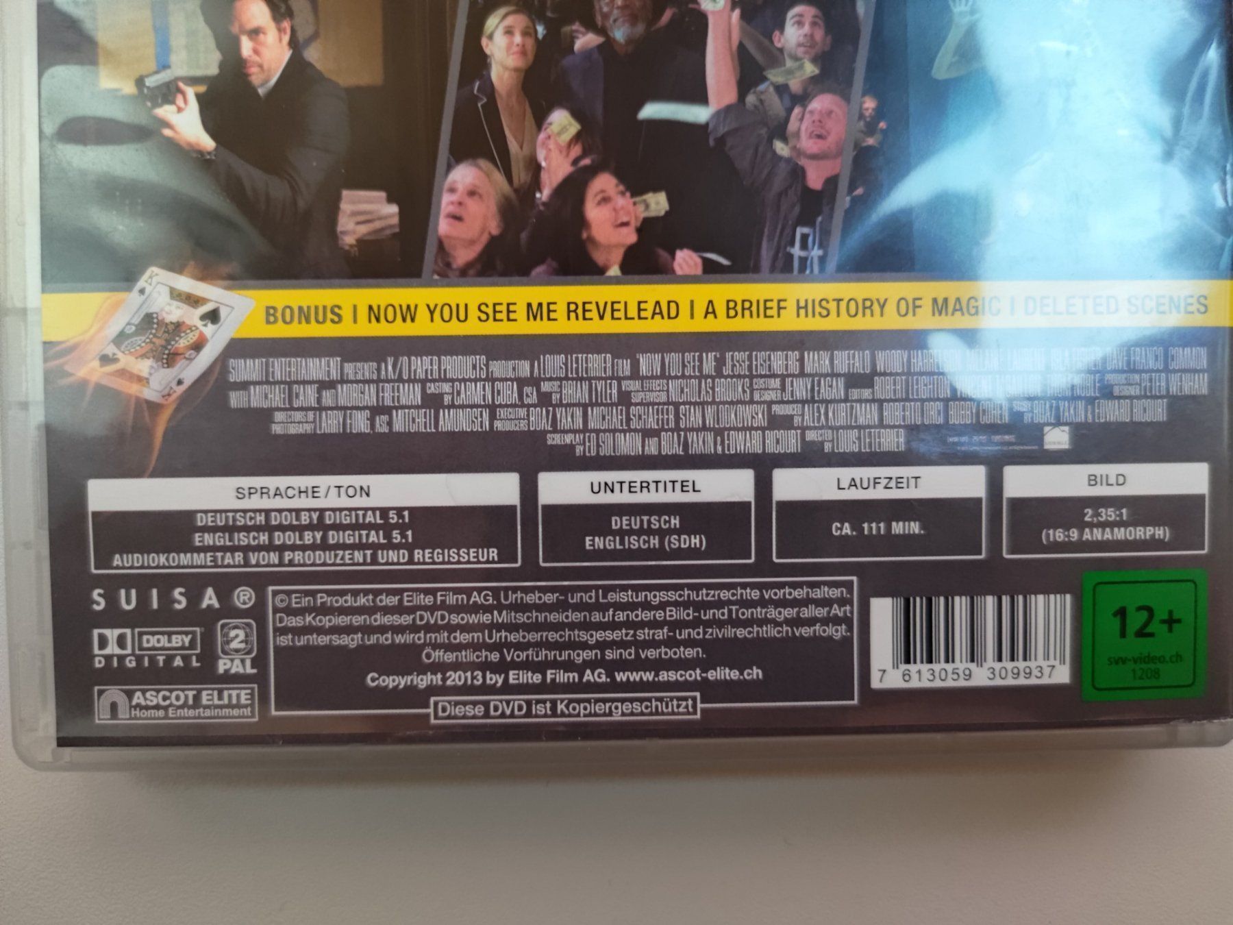 Tutti i DVDs: Now You See Me - Die Unfassbaren – Usato da Liestal venduto da Kratzilla 3