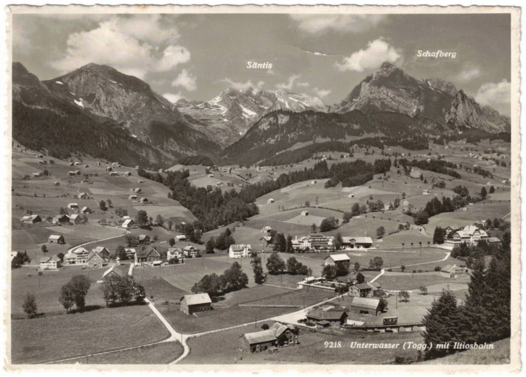 Cartoline postali: Unterwasser mit Standseilbahn Iltios – Usato da Binningen venduto da Mountainrider