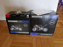 Motorradbatterie, YTX14-BS, AGM, NEU, auch SA / SO!
