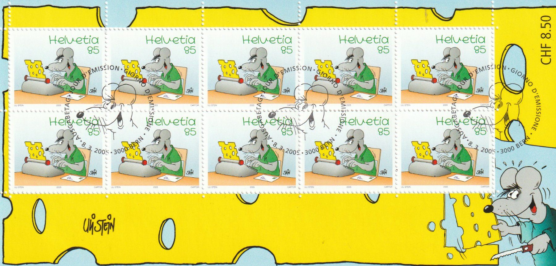 Alle Briefmarken: CH Briefmarken  Lot diverse Kleinbogen gestempelt – Gebraucht aus Rupperswil von Ema10 7