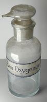 Apothekerflasche "Eau oxygénée" Um 1920 17cm
