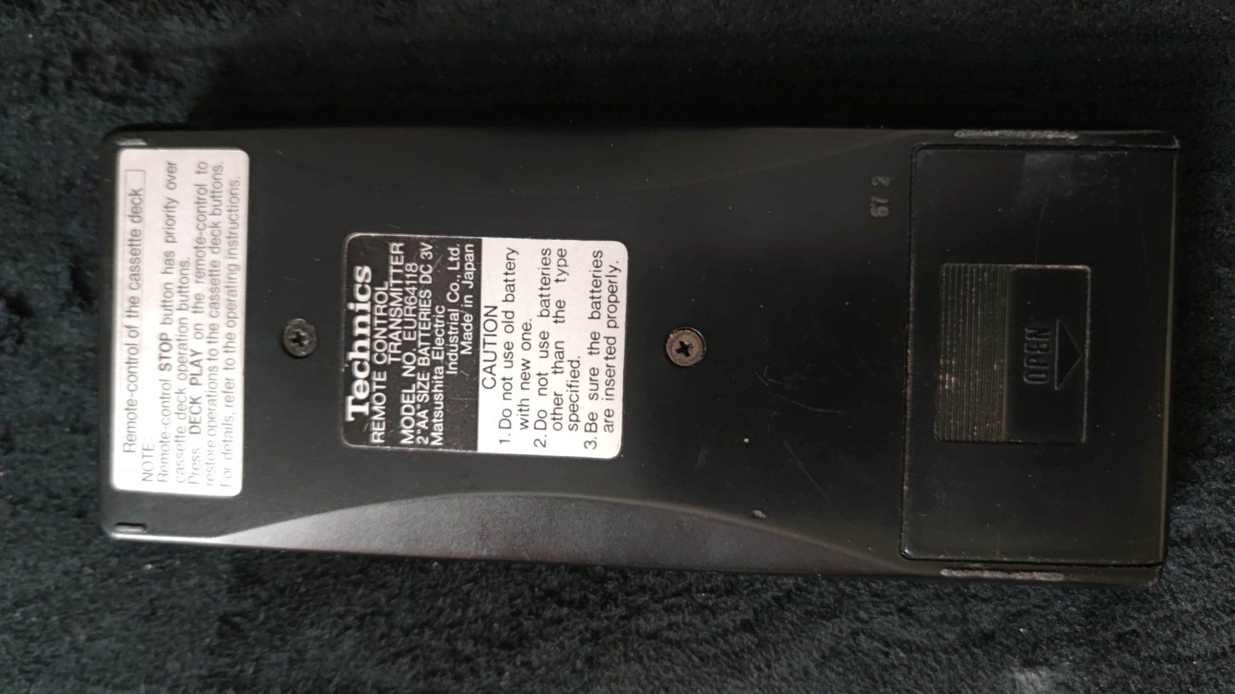 Technics Telecomandi: Technics Fernbedienung – Usato da Meggen venduto da Malecifent 1