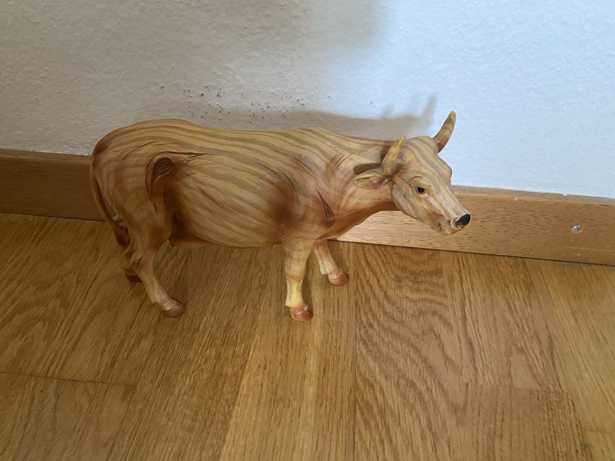 Statuette: 2 Kühe aus Holz – Nuovo e nell'imballaggio originale da Zürich venduto da Ethno1 3