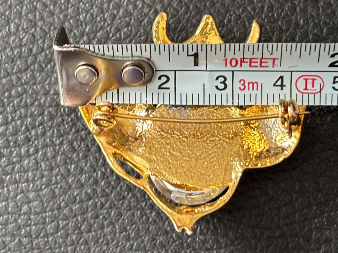 Spille & Fermagli: Broche vintage poisson doré avec strass – Usato da Peseux venduto da CharmeCommerce 4