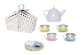 Jabadabdo Teaset aus Blech im Korb (neu/OVP)