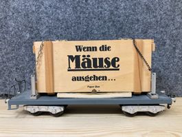 Buco Sp. 0 Flachwagen mit Holzkiste: Wenn die Mäuse ausgehen