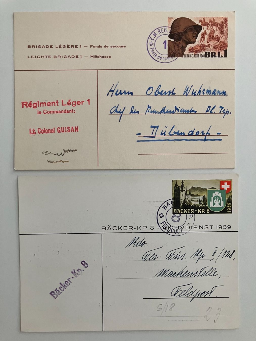 Tutti i francobolli: 1939/45, 4 vers. Ganzsache – Usato da Würenlos venduto da Eulenpostuhu 2