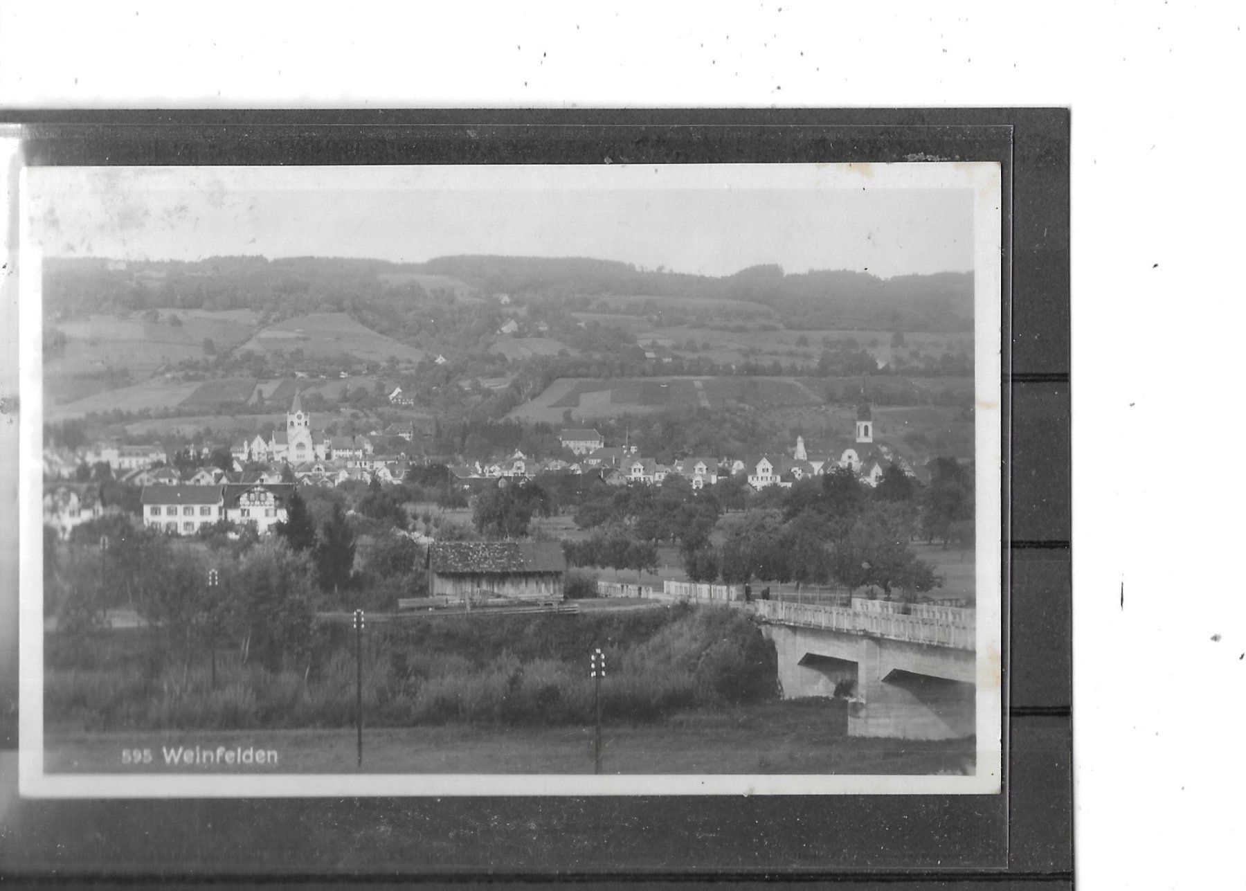 Cartoline postali: TG Weinfelden 1933 mit Thurbrücke – Usato da Schocherswil venduto da Wilare