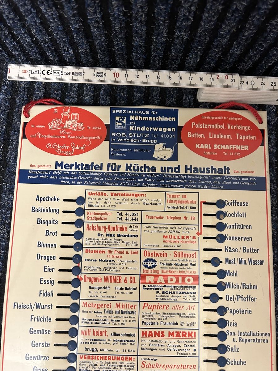 Poster & Bilder: Einkaufsliste aus der Zeit – Gebraucht aus Birmenstorf AG von bir_9tbh 5