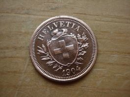 (N1) 1 Rappen  1904  UNZ-