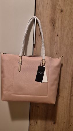 Lauren Ralph Lauren Shopper rosa mit Etikett