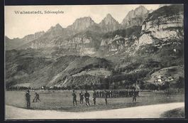 Wallenstadt, Soldaten auf dem Schiesspla