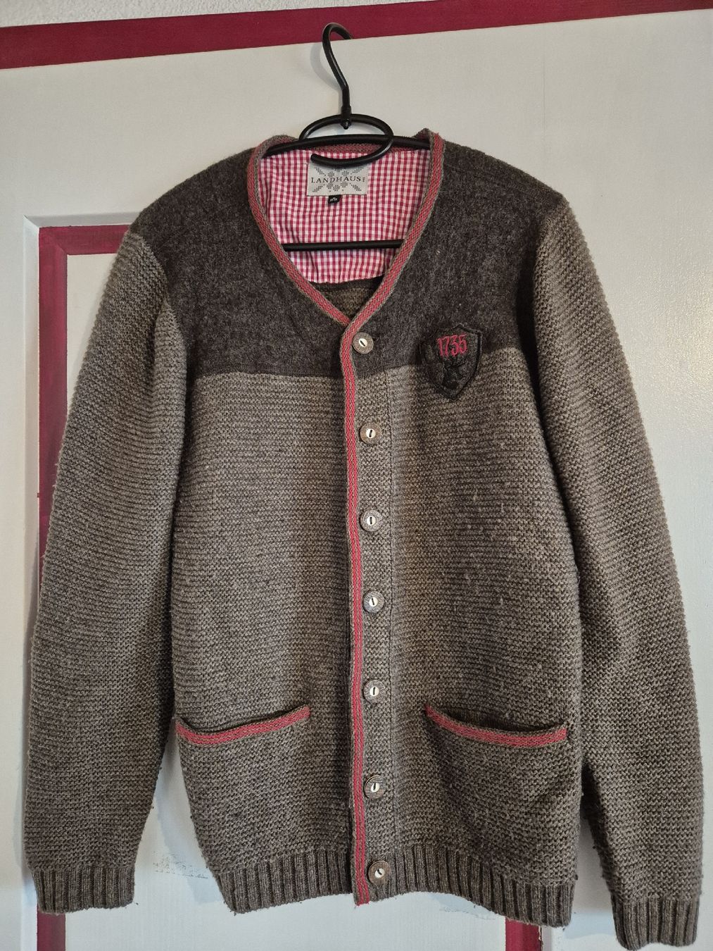 Giacche: Landhaus Strickjacke, Herrenjacke, Grösse M, – Usato da Balterswil venduto da bischoftanja