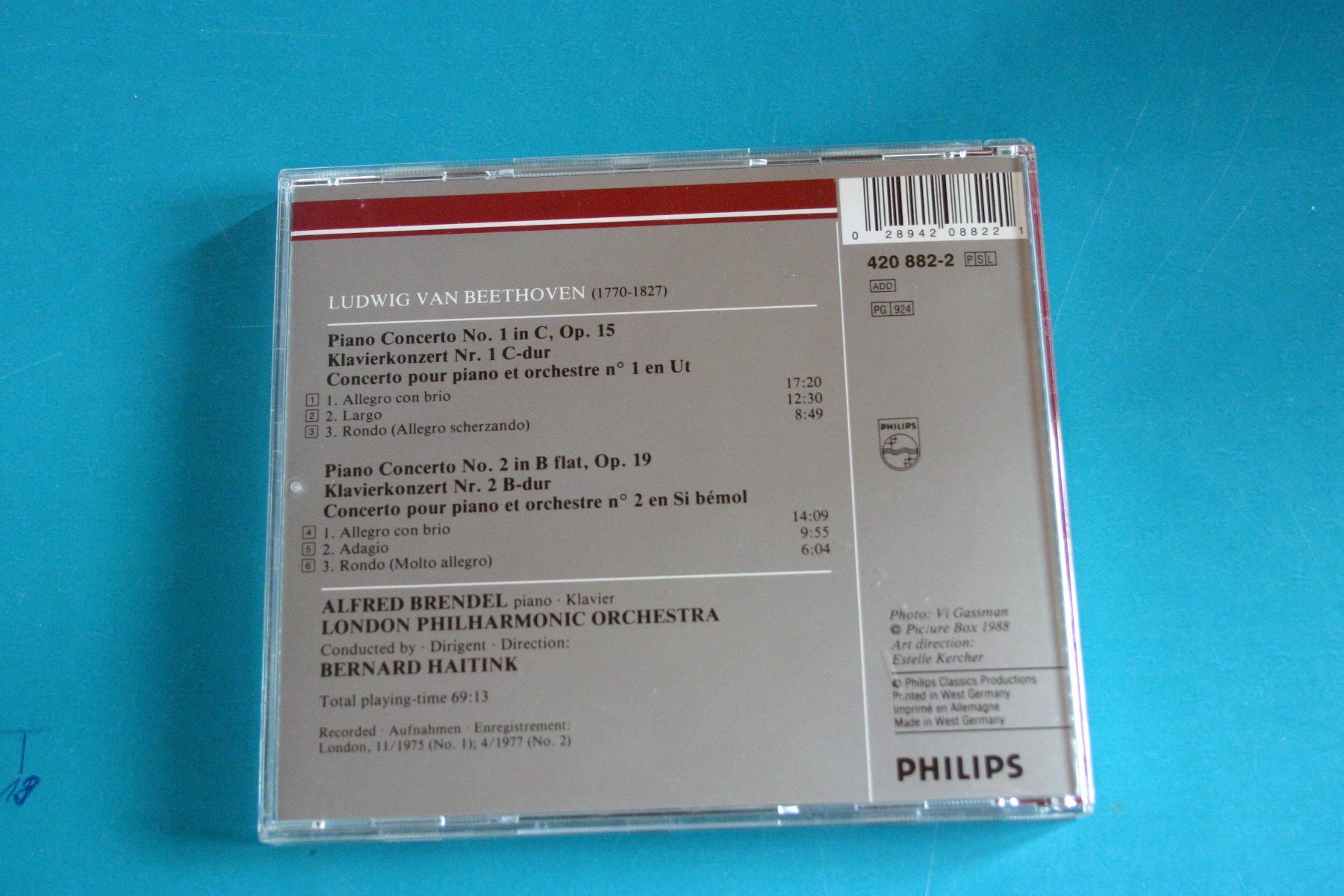 CDs: BEETHOFEN ALFRED BRENDEL – D'occasion à Winkel par Gallica 1