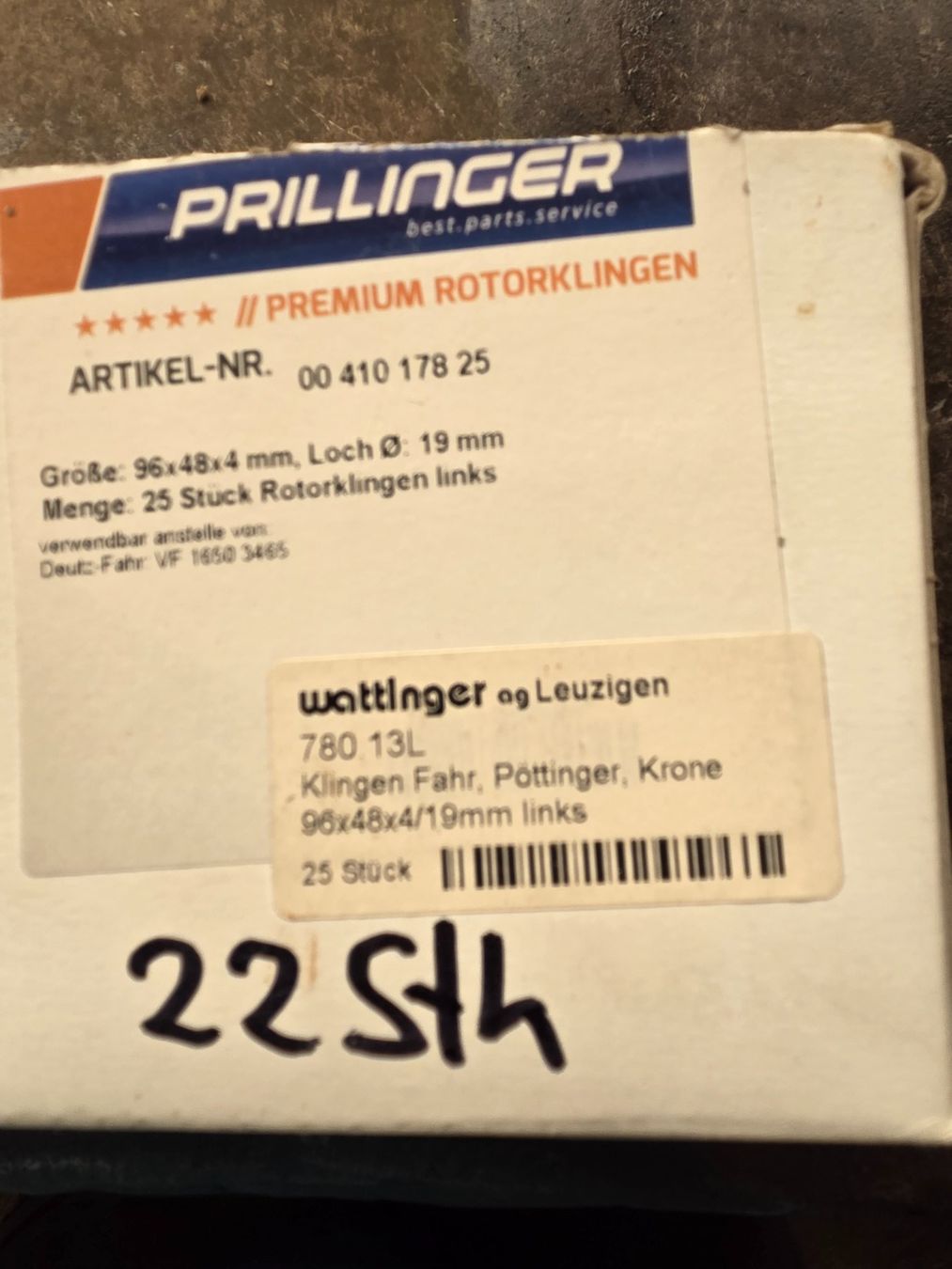 Fauchage: Klingen für Kreiselmäher – Neuf (Voir description) à Roggliswil par geiseja 2