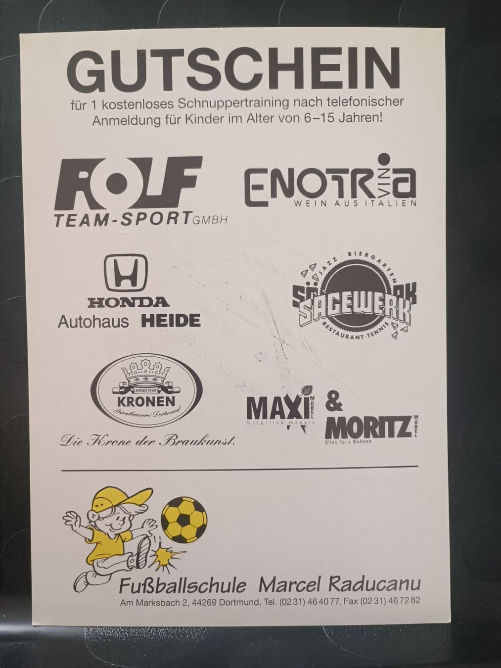Autografi: Marcel Răducanu - BVB / Borussia Dortmund - Handsigniert – Usato da Menziken venduto da Artographs 1